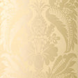Schumacher Montebello Damask Ecru Wallpaper