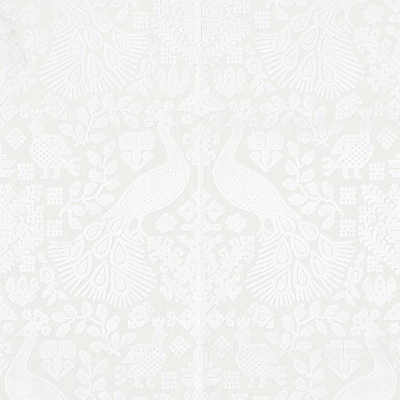 Schumacher Pavone Velvet Opal Fabric