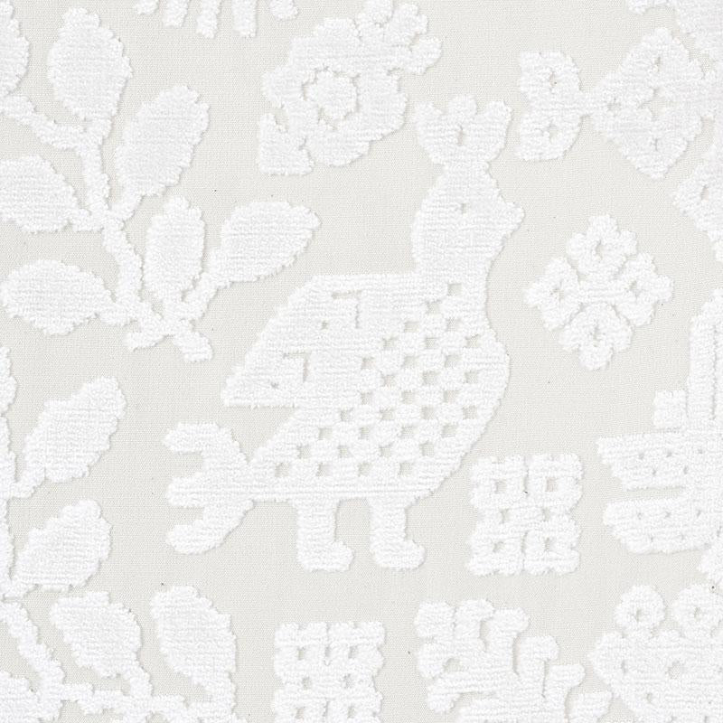 Schumacher Pavone Velvet Opal Fabric