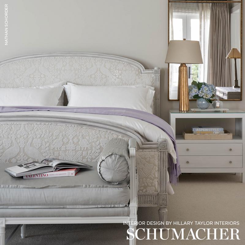 Schumacher Pavone Velvet Opal Fabric