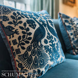 Schumacher Pavone Velvet Peacock Fabric