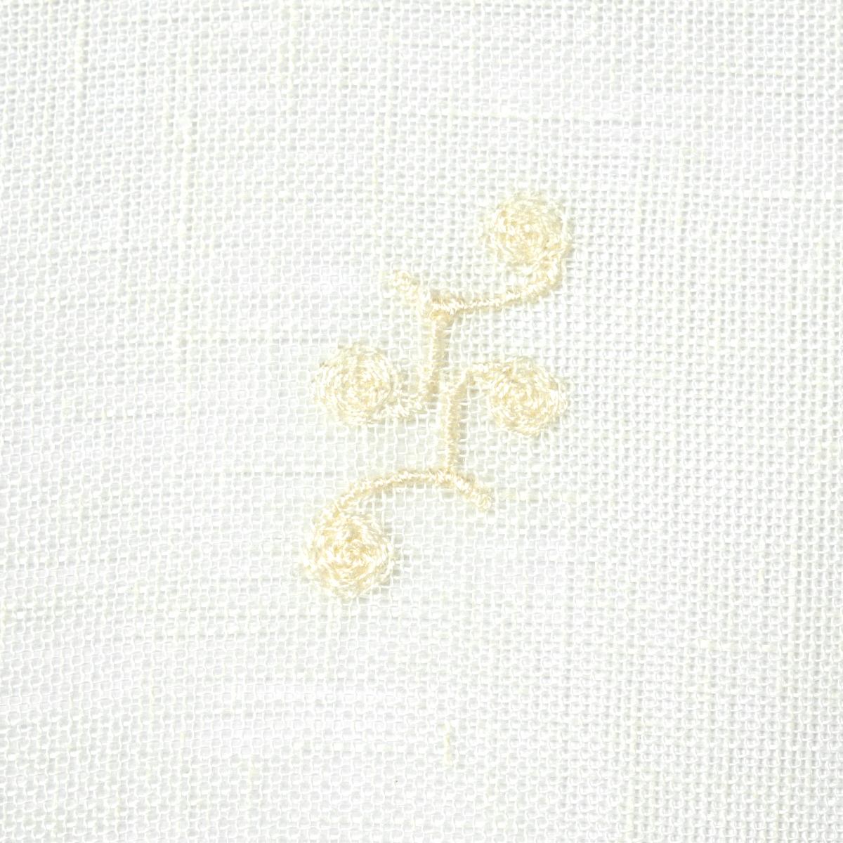 Schumacher Vale Embroidered Sheer Ivory Fabric