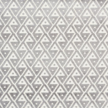 Schumacher Hoffmann Velvet Silver Fabric