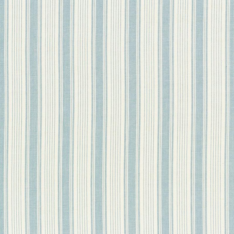 Schumacher Ojai Stripe China Blue Fabric
