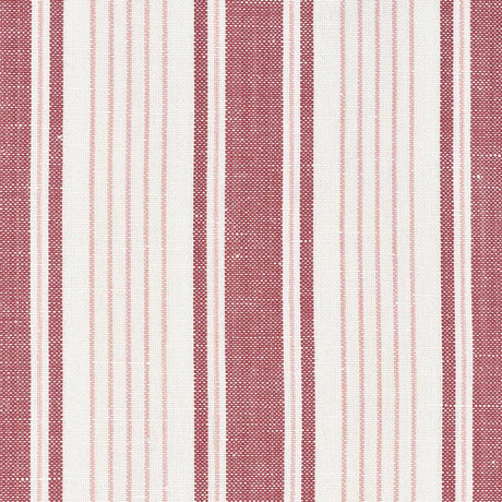 Schumacher Ojai Stripe Red Fabric