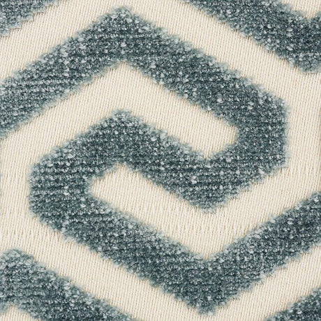 Schumacher Ming Fret Velvet Mineral Fabric