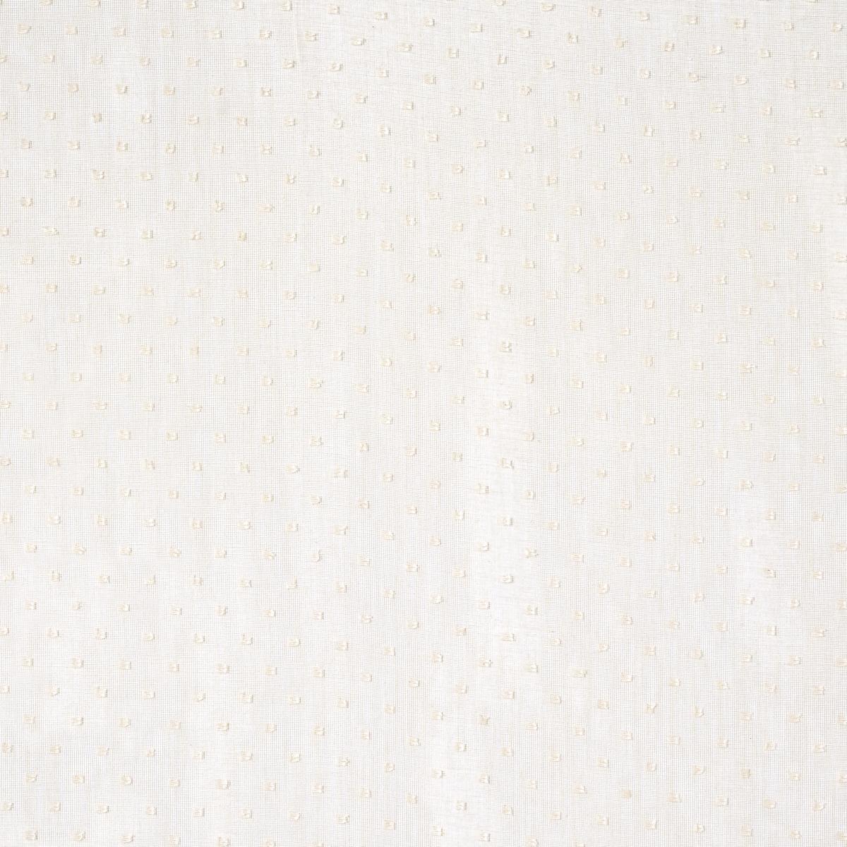 Schumacher Parseme Embroidered Sheer Antique Ecru Fabric