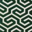 Schumacher Ming Fret Velvet Emerald Fabric