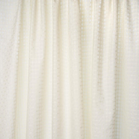 Schumacher Borealis Check Sheer Champagne Fabric