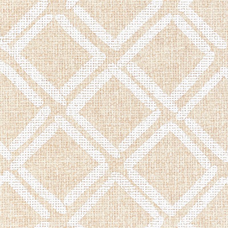 Schumacher Dina Paperweave Natural Wallpaper