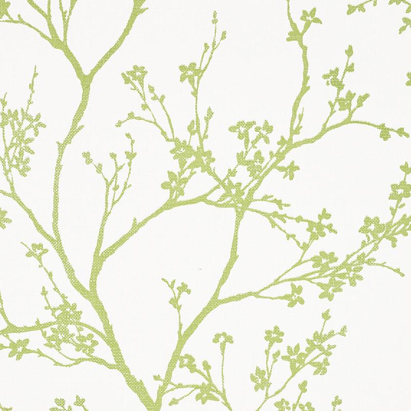 Schumacher Twiggy Paperweave Leaf Wallpaper
