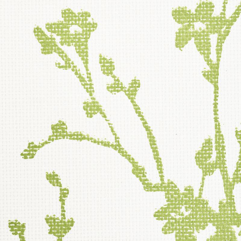 Schumacher Twiggy Paperweave Leaf Wallpaper