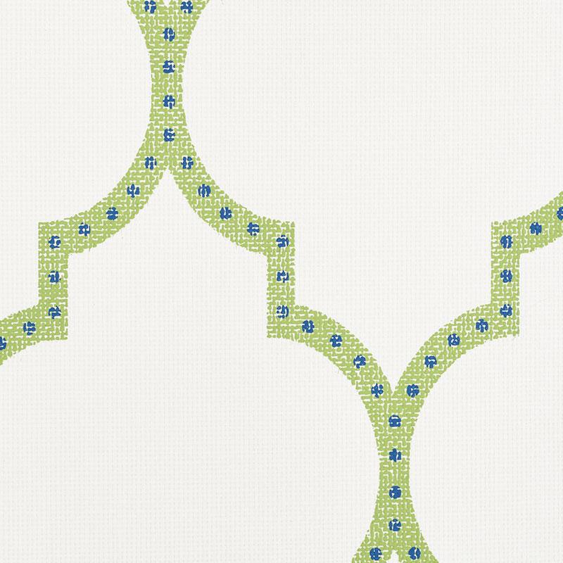 Schumacher Algiers Paperweave Leaf Wallpaper