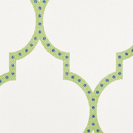 Schumacher Algiers Paperweave Leaf Wallpaper