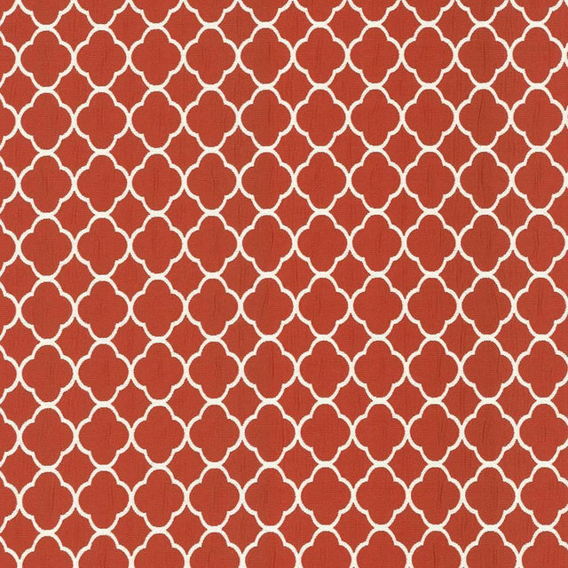 Kasmir Quatrefoil Maze Ladybug Fabric