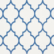 Schumacher Algiers Paperweave Blue Wallpaper