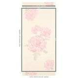 Schumacher Hana Sisal Pink Wallpaper