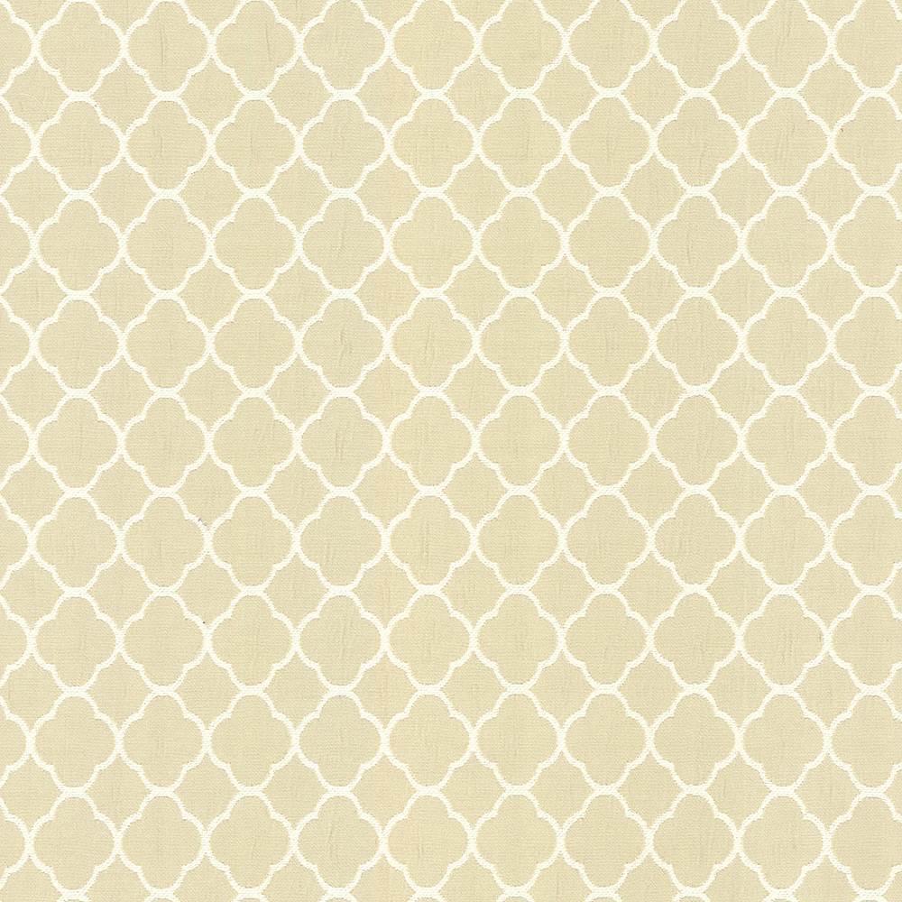 Kasmir Quatrefoil Maze Parchment Fabric