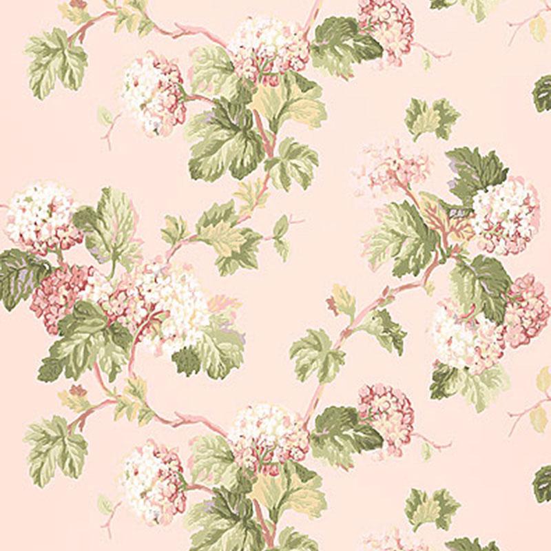 Schumacher Viburnum Blush Wallpaper