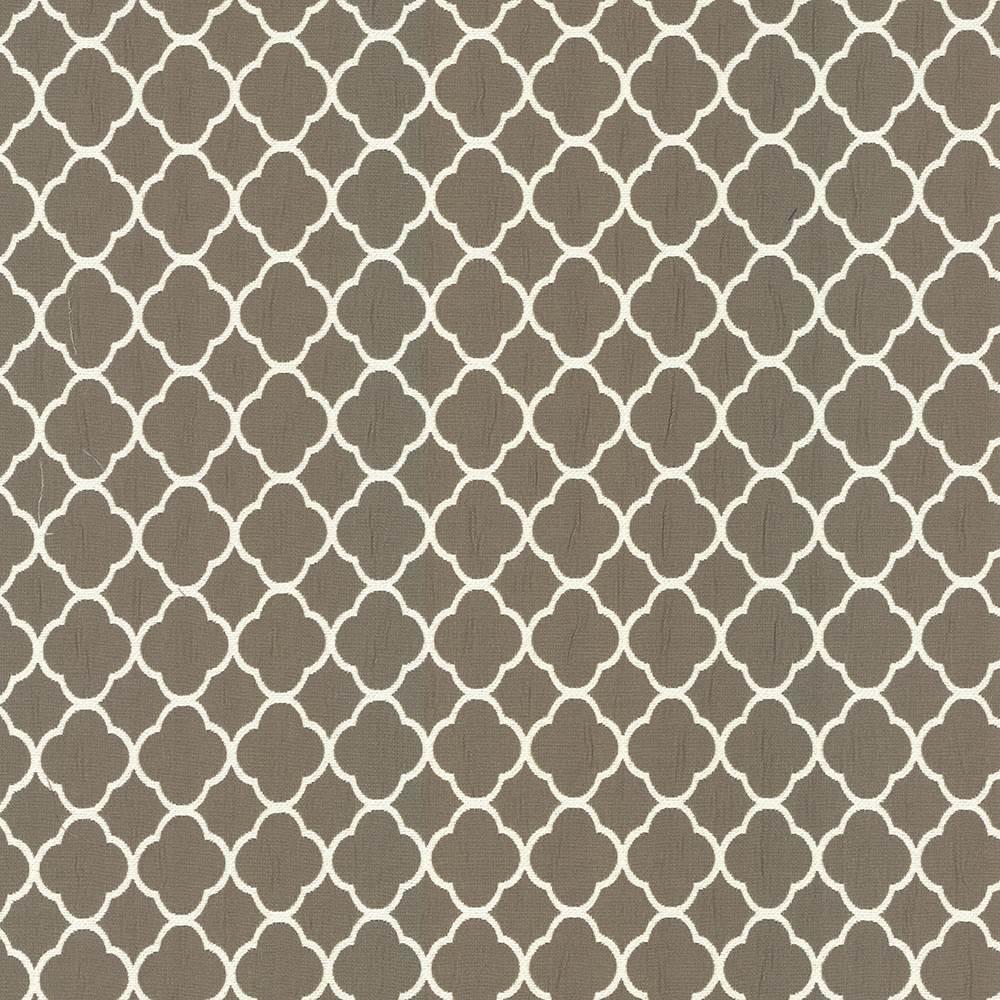 Kasmir Quatrefoil Maze Patina Fabric