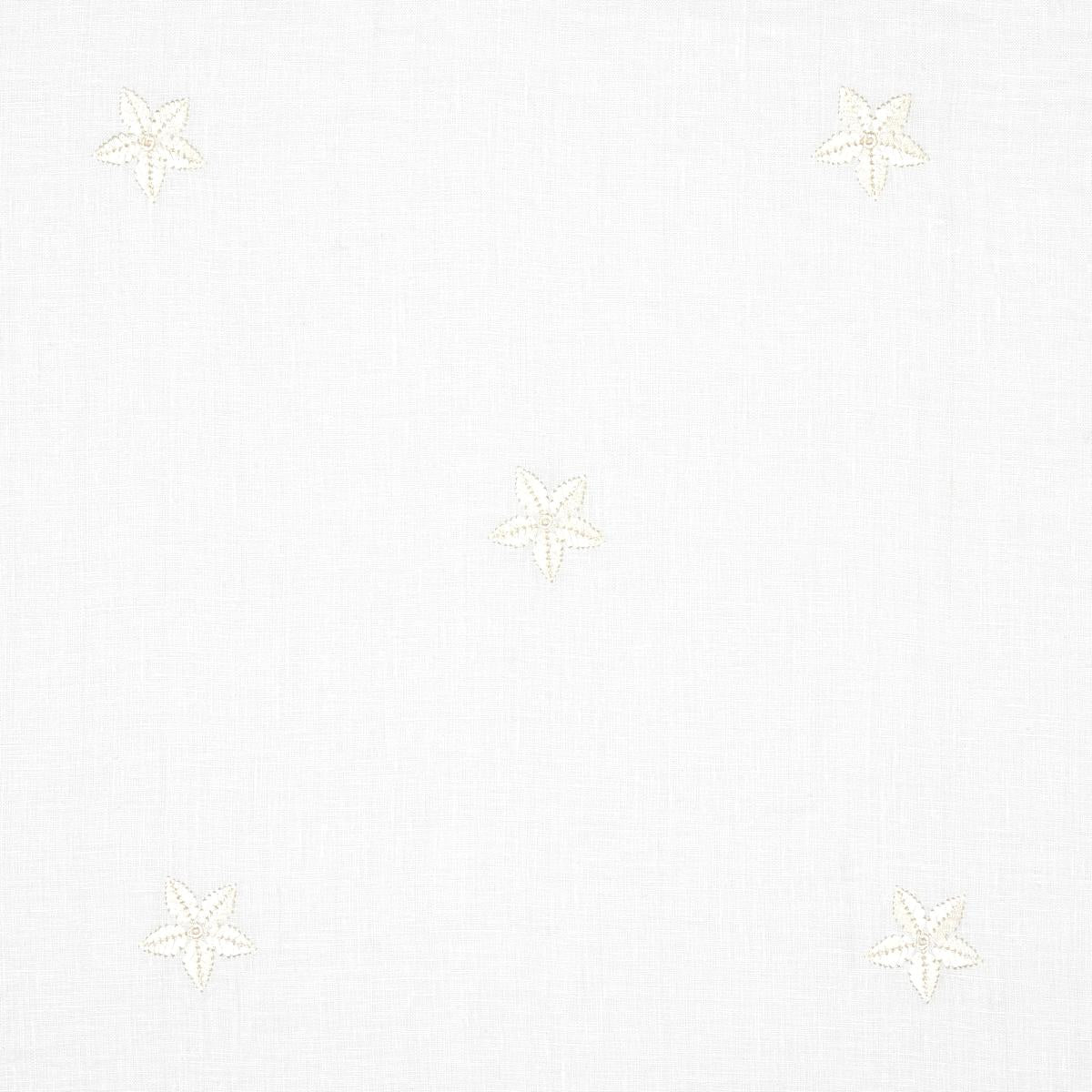 Schumacher Vincenzo Embroidered Sheer Blanc Fabric