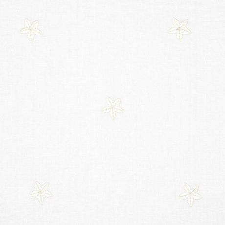 Schumacher Vincenzo Embroidered Sheer Blanc Fabric