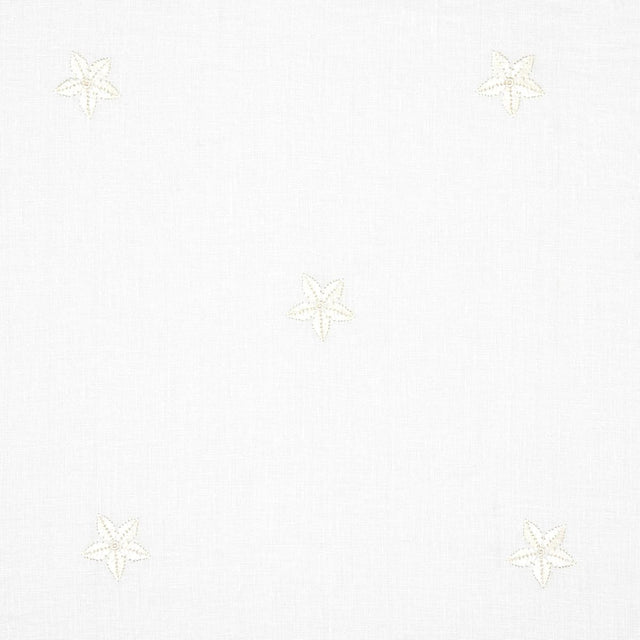 Schumacher Vincenzo Embroidered Sheer Blanc Fabric