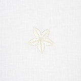 Schumacher Vincenzo Embroidered Sheer Blanc Fabric