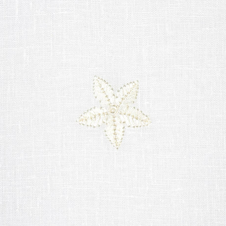 Schumacher Vincenzo Embroidered Sheer Blanc Fabric