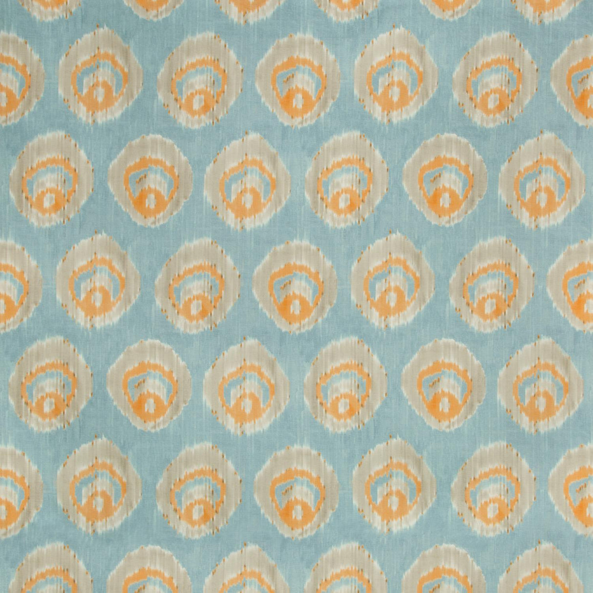 Lee Jofa MONACO PRINT AQUA/MELON Fabric