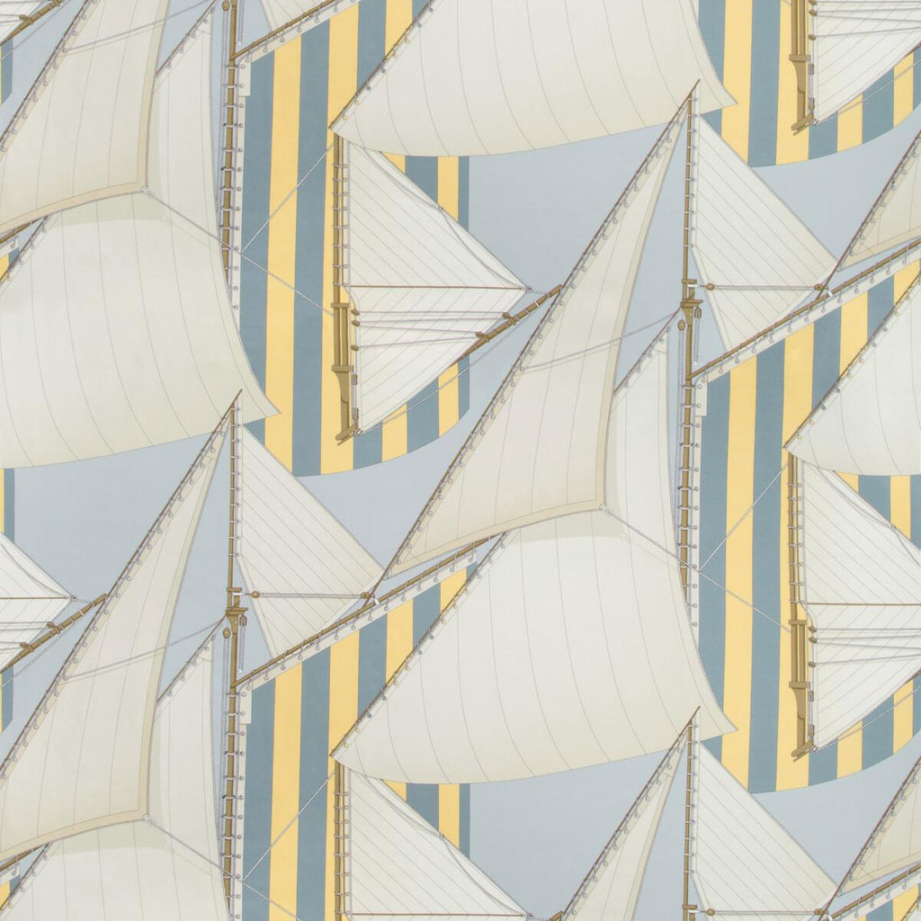 Lee Jofa St Tropez Print Blue/Yellow Fabric