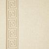 Schumacher Greek Key Embroidery Pebble And Taupe Fabric