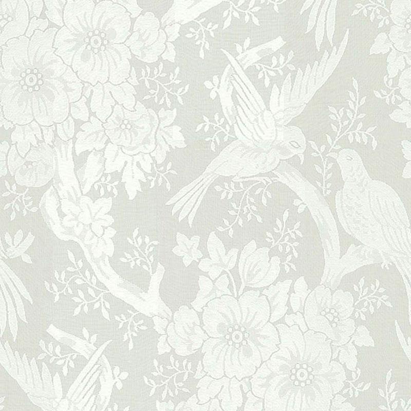 Schumacher Jacquard Sheer Ii Ivory Fabric
