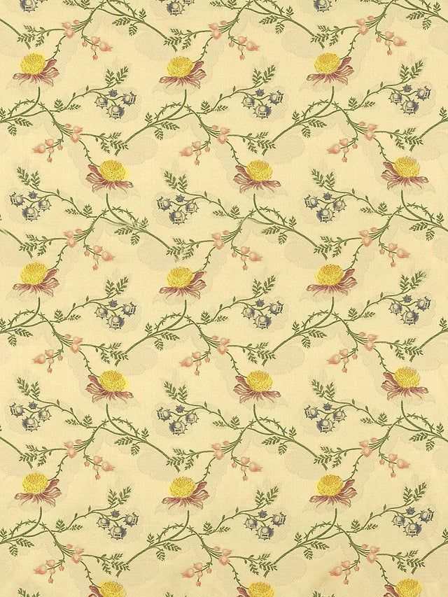 Old World Weavers Pompadour Multi On Beige Fabric