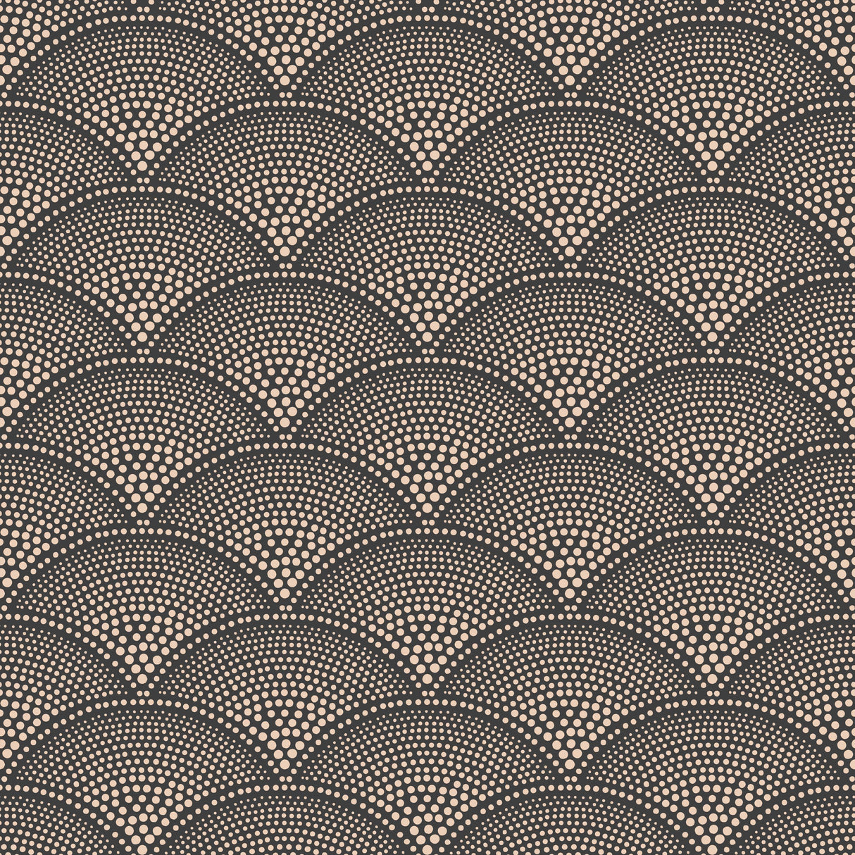 Cole & Son FEATHER FAN CHARCOAL/BRONZE Wallpaper