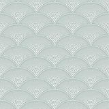 Cole & Son FEATHER FAN PRINT ROOM BLUE Wallpaper