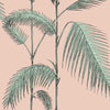 Cole & Son Palm Leaves Plaster Pink/Mint Wallpaper