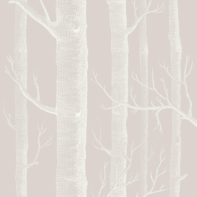 Cole & Son WOODS STONE/WHITE Wallpaper