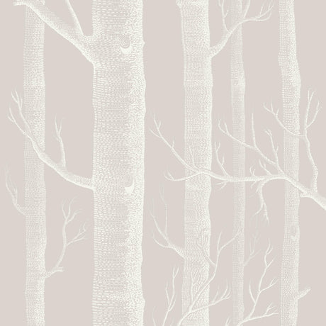 Cole & Son WOODS STONE/WHITE Wallpaper