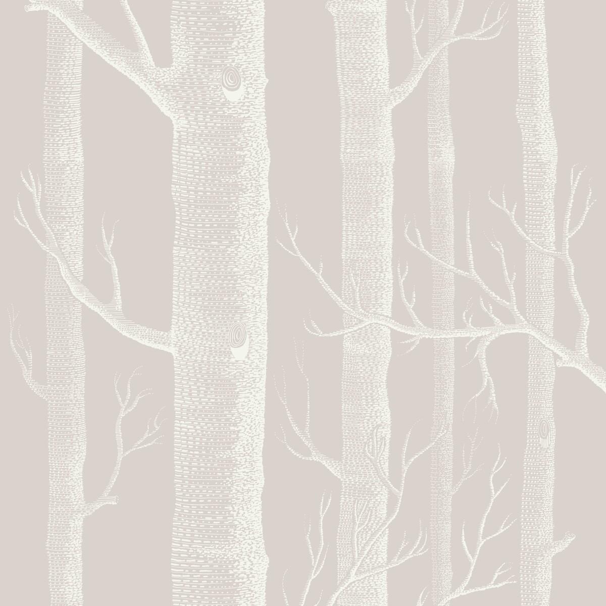 Cole & Son Woods Stone/White Wallpaper