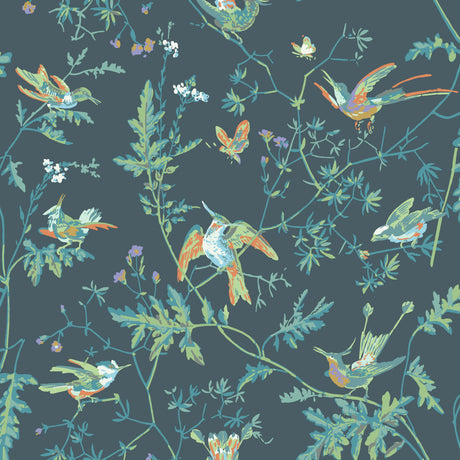 Cole & Son HUMMINGBIRDS VIRIDIAN Wallpaper