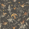 Cole & Son Hummingbirds Charcoal/Ginger Wallpaper