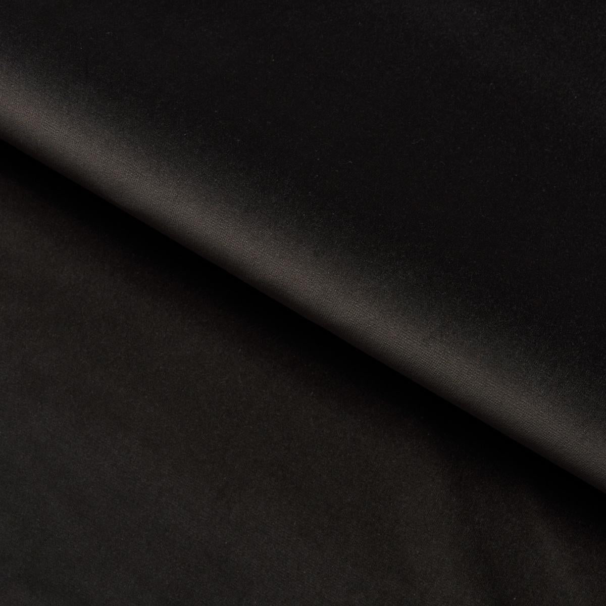 Schumacher Gainsborough Velvet Charcoal Fabric