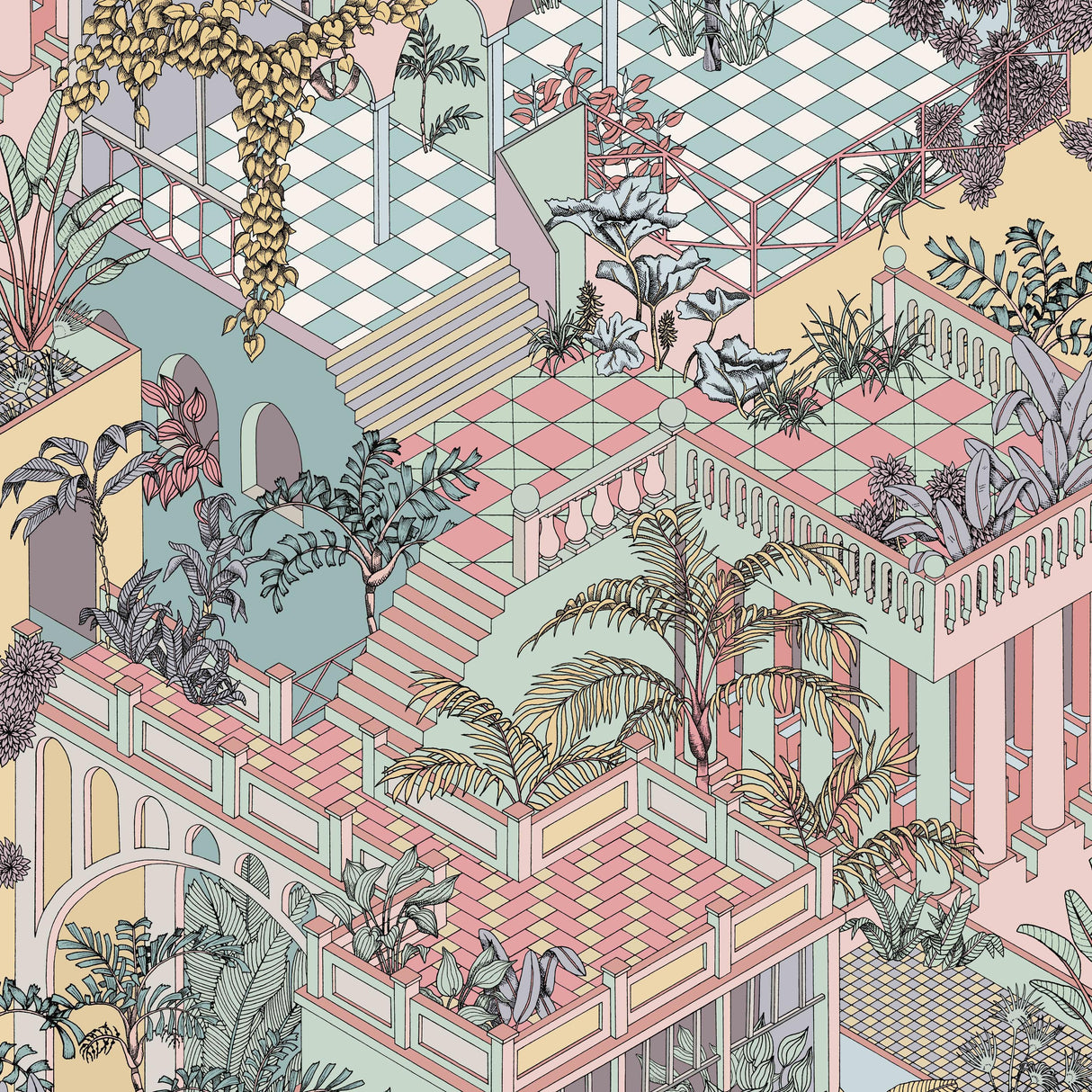 Cole & Son MIAMI PASTEL Wallpaper