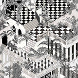 Cole & Son MIAMI BLACK/WHITE Wallpaper