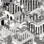 Cole & Son MIAMI BLACK/WHITE Wallpaper