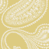 Cole & Son Rajapur Flock Yellow/White Wallpaper