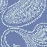 Cole & Son Rajapur Flock Blue/White Wallpaper