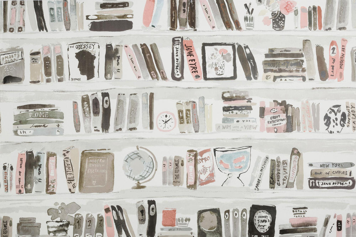 Kravet BELLA BOOKS BLUSH Wallpaper
