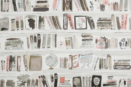 Kravet BELLA BOOKS BLUSH Wallpaper